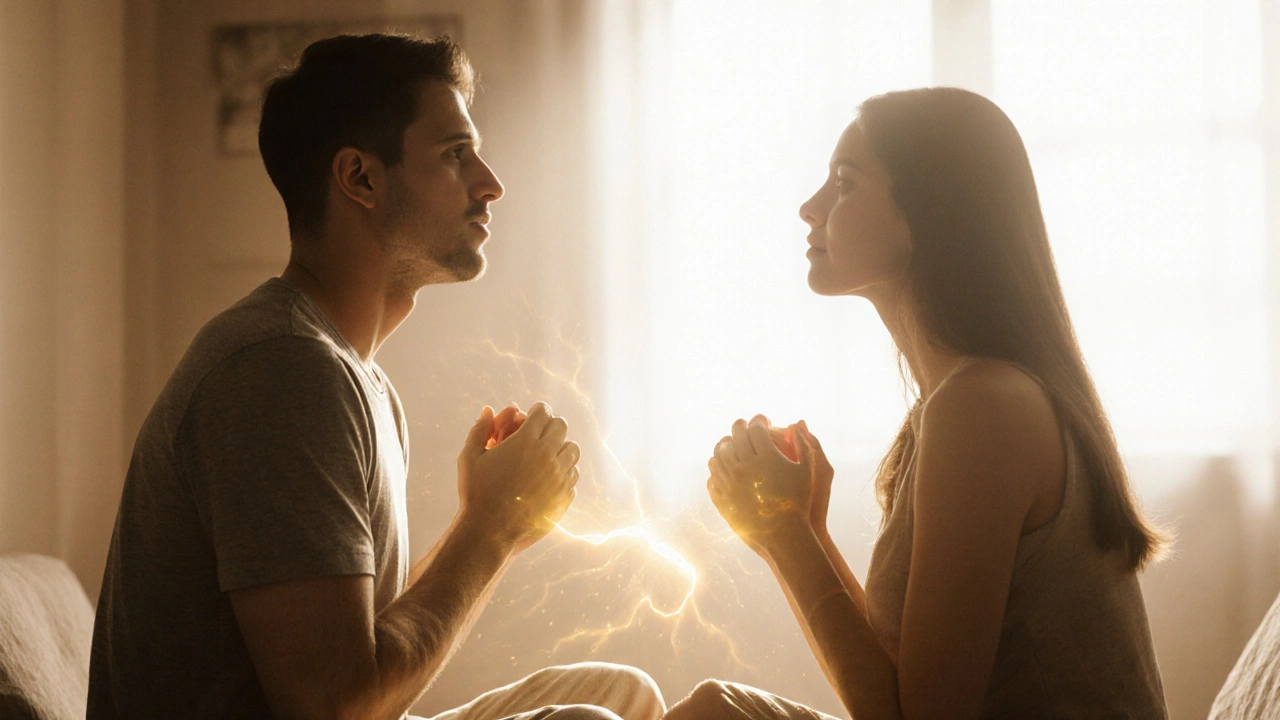 Energetická cirkulace ve dvou: Jak párová praxe mění vztahy bez slov