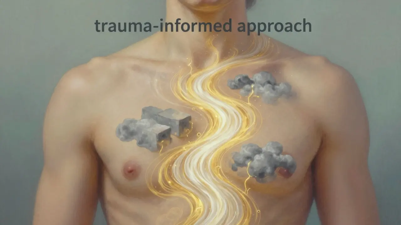 Světelná energie proudu dechu rozpouštející bloky stresu v těle.